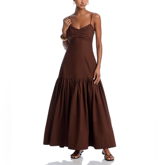 A.L.C. Harper Dress in Chocolate Brown - Picture 4 of 9